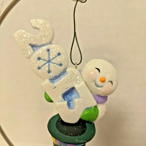 Frosty Fun Decade Snowman Ornament 2013 Hallmark - Picture 2 of 3